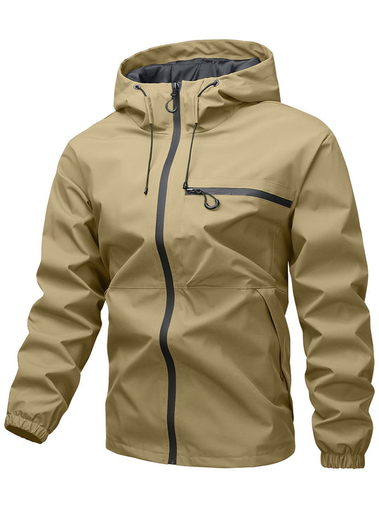 Edward - Men’s Windproof Hooded Jacket - Weather-Resistant