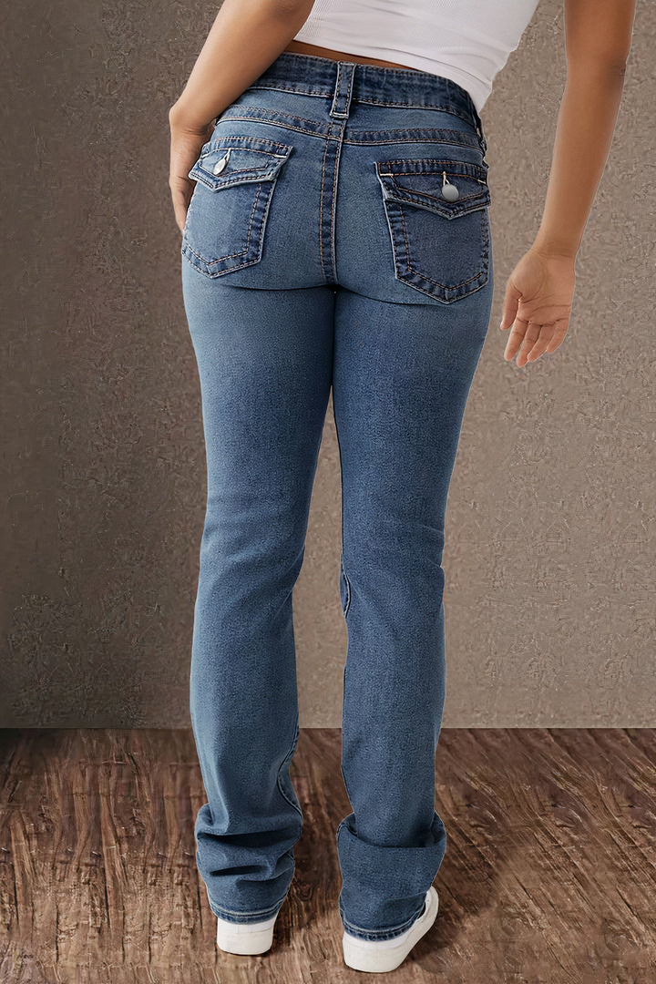 Gesina - Straight Leg Casual Jeans