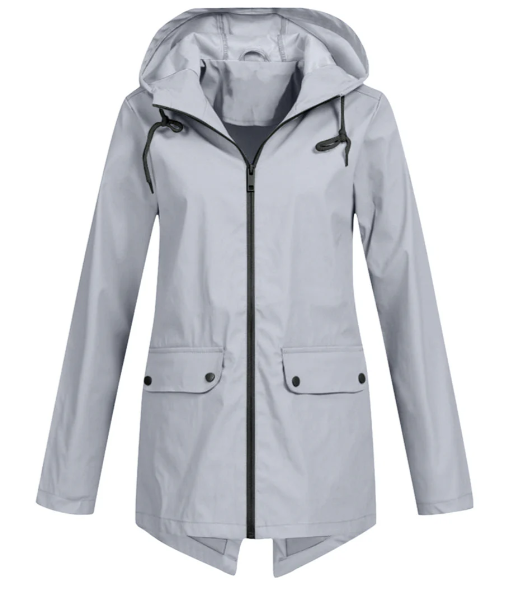 Gemma - women's windbreaker hooded zip jacket