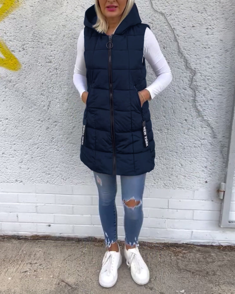 Isla - Sleeveless Padded Zip-Up Gilet