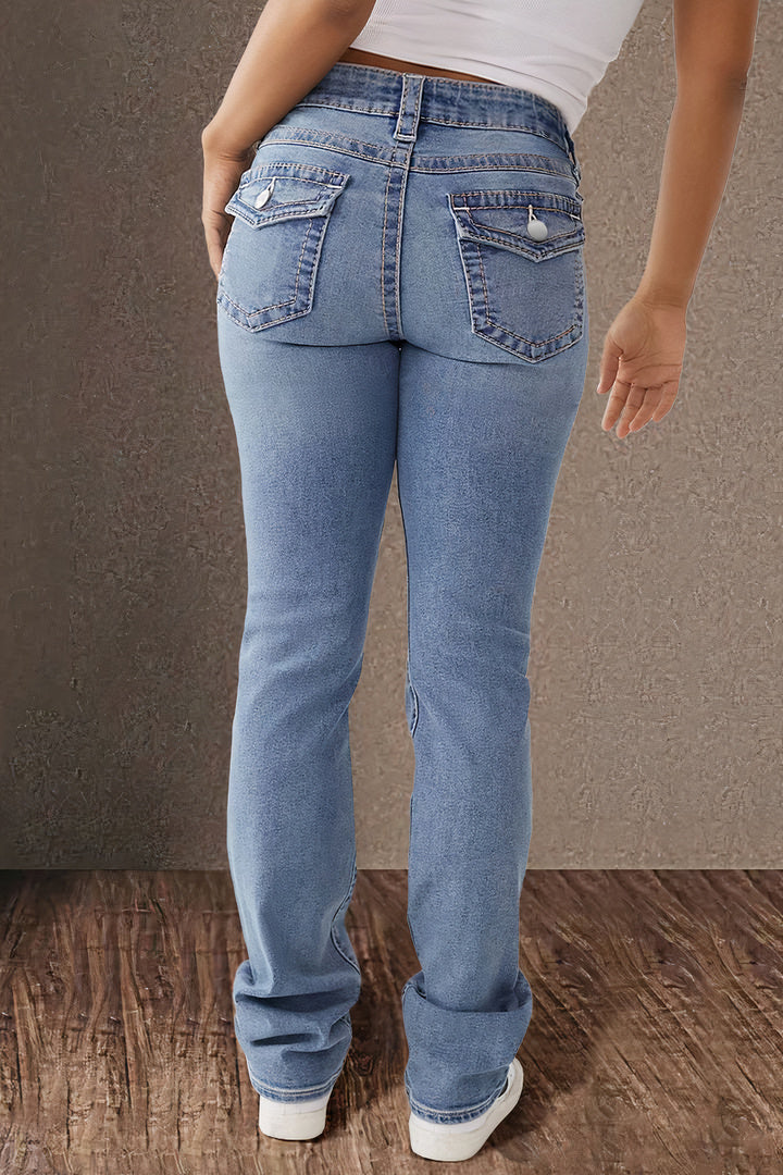 Gesina - Straight Leg Casual Jeans