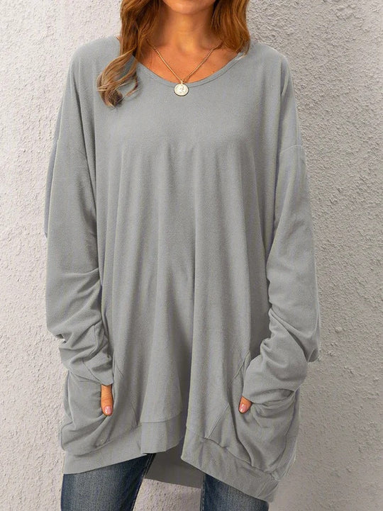 Bertha - casual loose round neck long sleeve sweatshirt