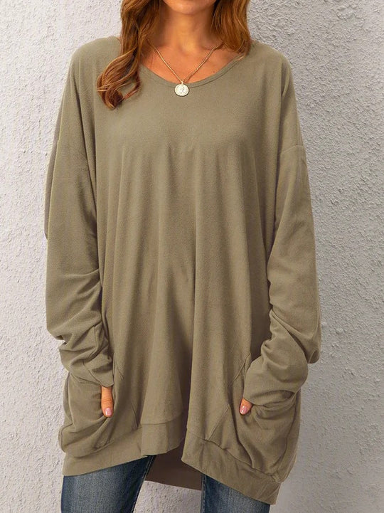 Bertha - casual loose round neck long sleeve sweatshirt