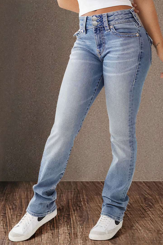 Gesina - Straight Leg Casual Jeans