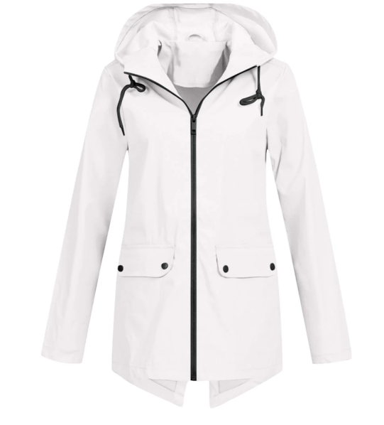 Gemma - women's windbreaker hooded zip jacket