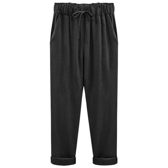 Aubrey - summer trousers for women with elastic waist