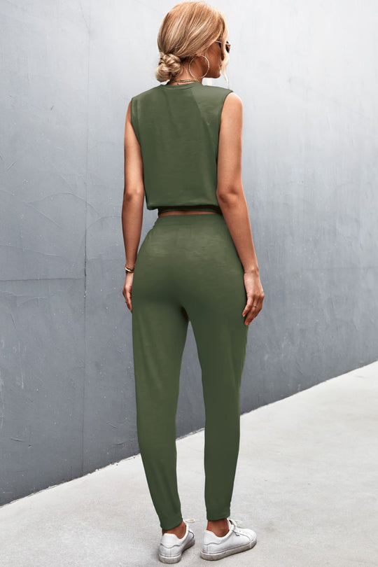 Joela - sleeveless top and joggers set