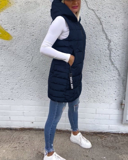 Isla - Sleeveless Padded Zip-Up Gilet