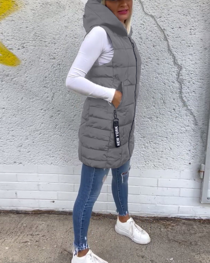 Isla - Sleeveless Padded Zip-Up Gilet