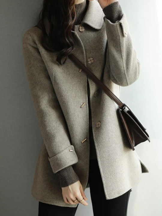 Jess - collar button down vintage-style trenchcoat