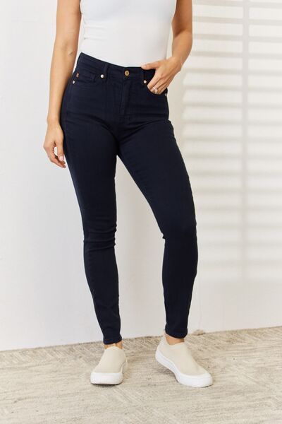 Amal - natural dyed tummy control skinny jeans