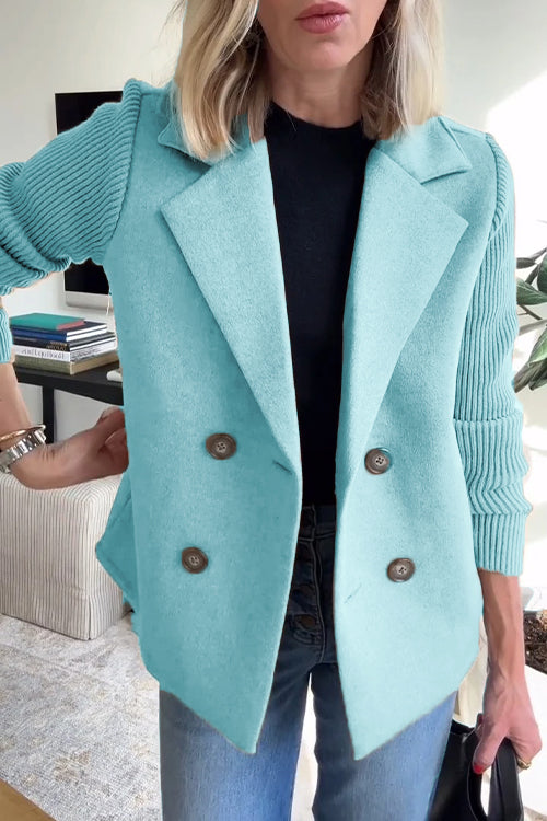 Evie - Women’s Elegant Knit Blazer - Tailored Fit