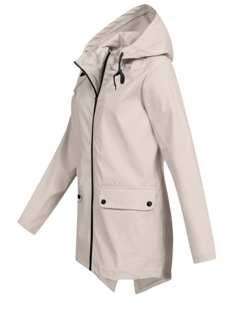 Gemma - women's windbreaker hooded zip jacket