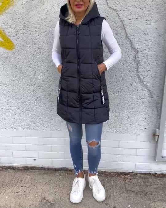 Isla - Sleeveless Padded Zip-Up Gilet