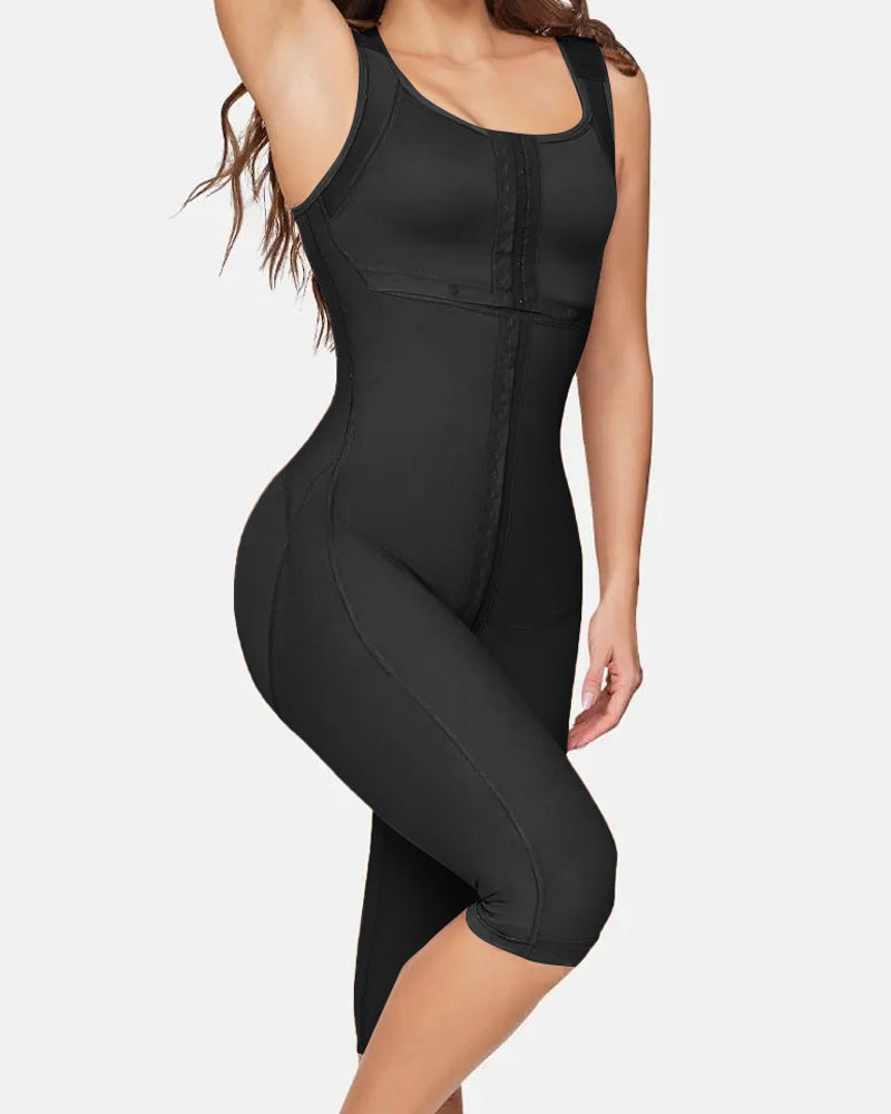 Double Compression Tummy-Control Shapewear Bodysuit with Bra