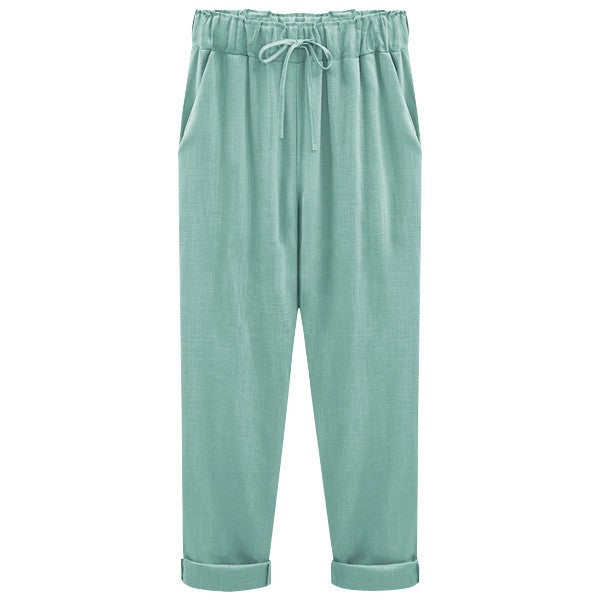 Aubrey - summer trousers for women with elastic waist