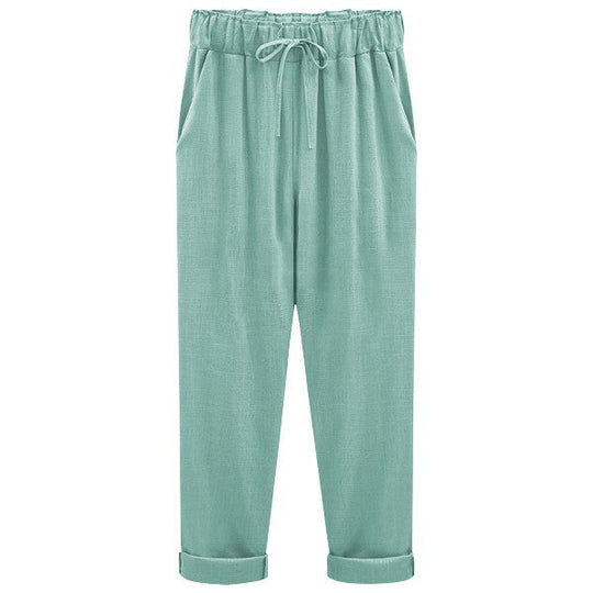 Aubrey - summer trousers for women with elastic waist