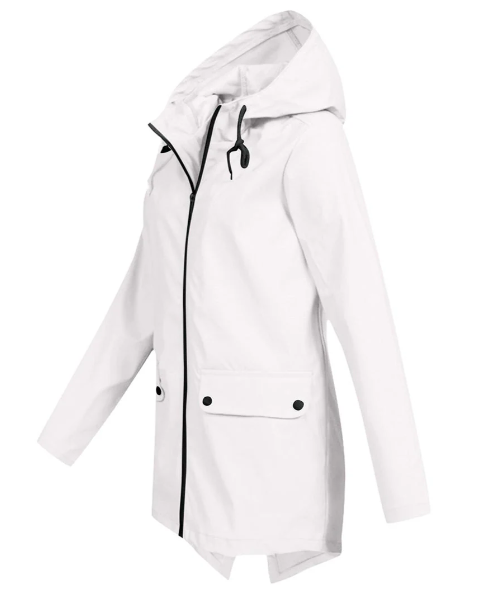 Gemma - women's windbreaker hooded zip jacket