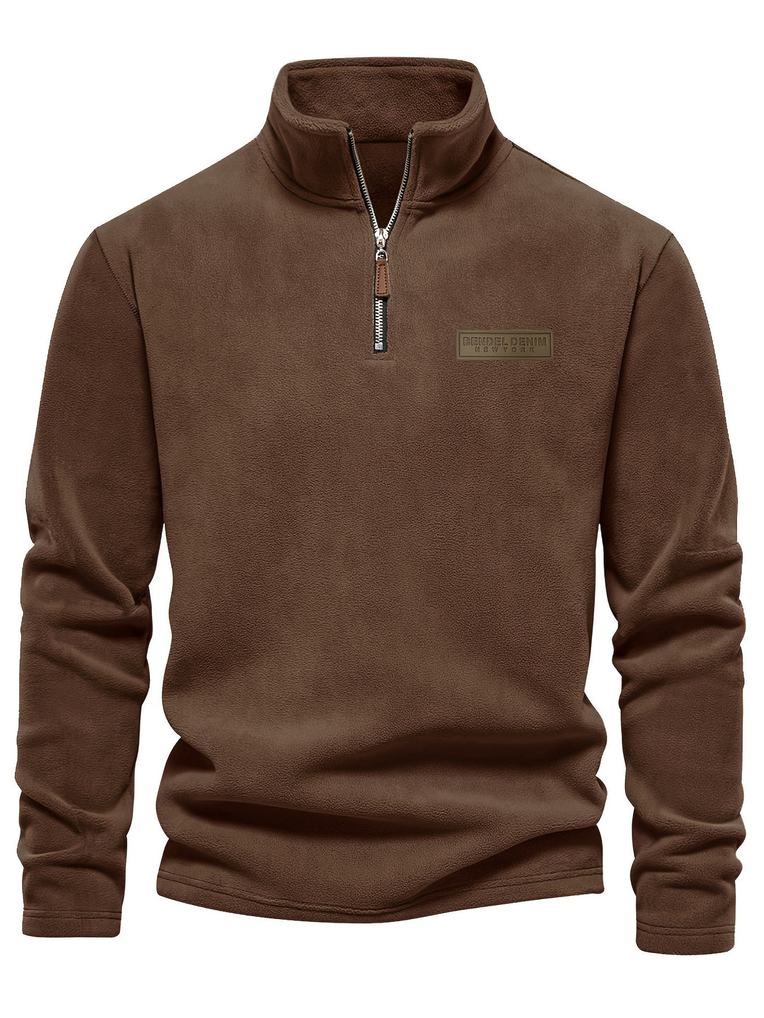 Henry - Fleece-Lined Half-Zip Sweatshirt for Casual Winter Wear