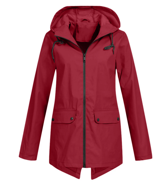 Gemma - women's windbreaker hooded zip jacket