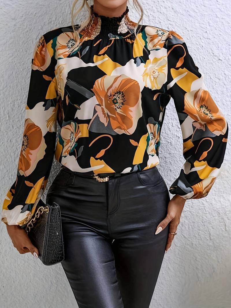 Floral Blouse - Elegant Custom Made Ladies Top