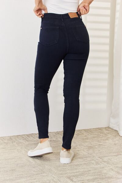 Amal - natural dyed tummy control skinny jeans