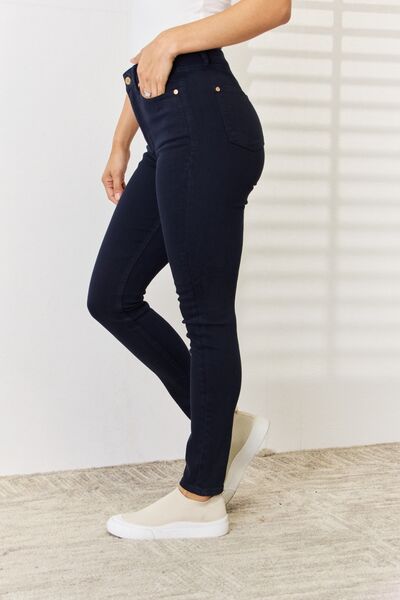 Amal - natural dyed tummy control skinny jeans