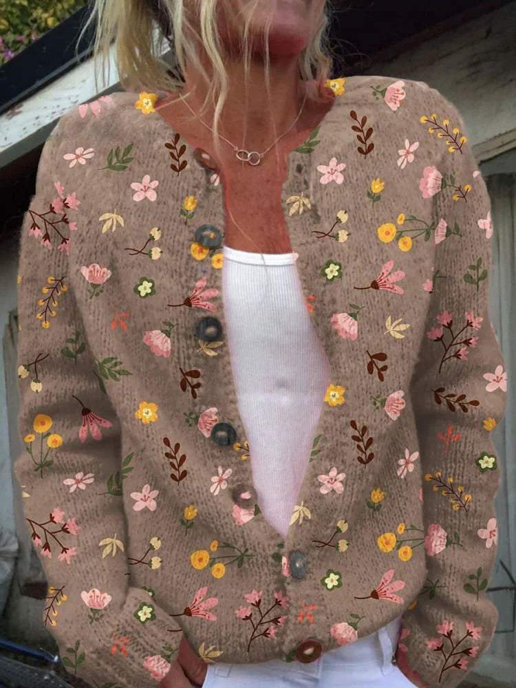 Alda - Floral Cardigan