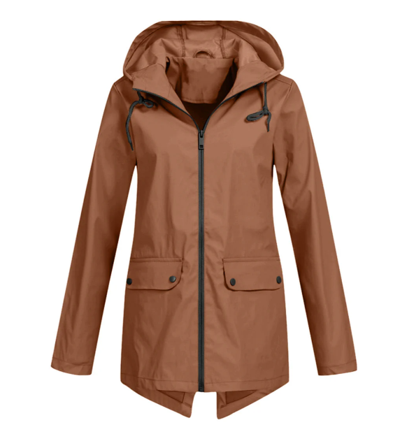 Gemma - women's windbreaker hooded zip jacket