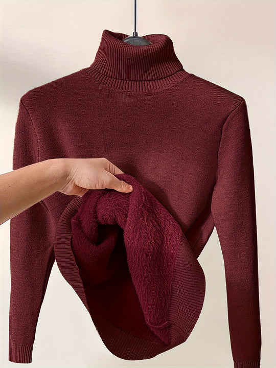 Eve - Classic Turtleneck Pullover – Timeless Warmth & Style