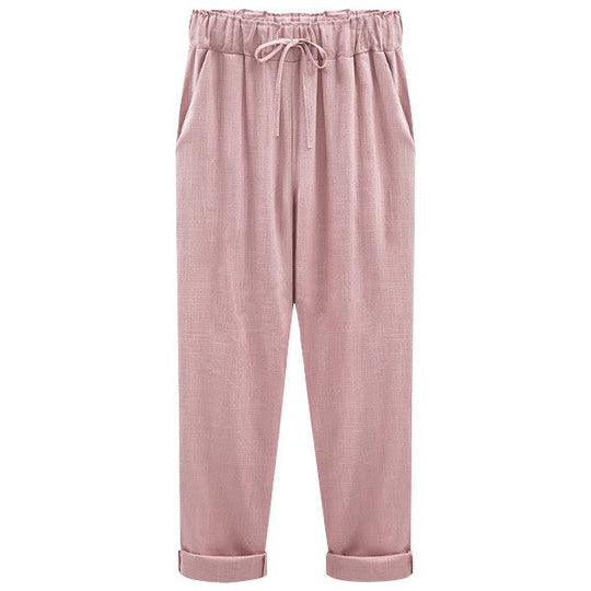 Aubrey - summer trousers for women with elastic waist