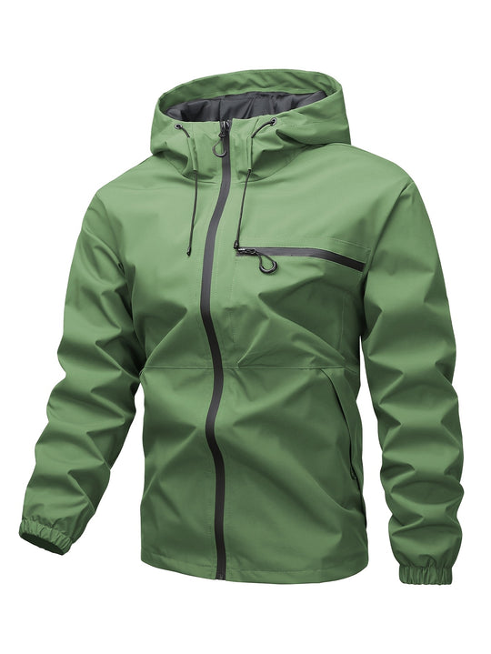 Edward - Men’s Windproof Hooded Jacket - Weather-Resistant