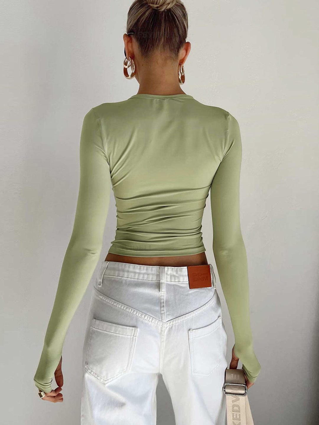 Kona - utility long sleeve crop top