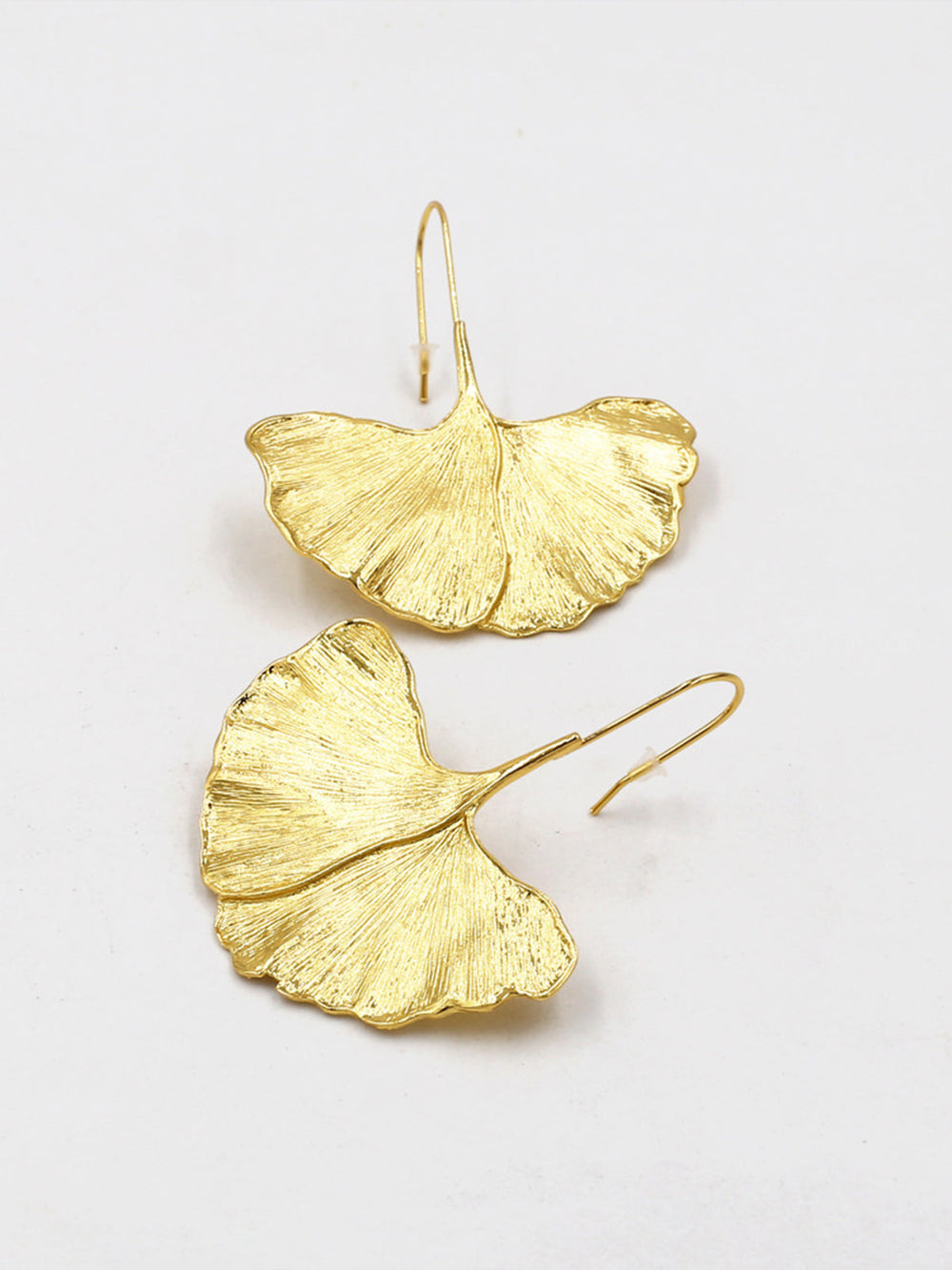 Chloe - ginkgo leaf hook earrings