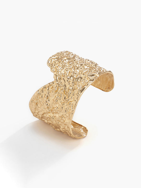 Daphne - irregular gold cuff bracelet