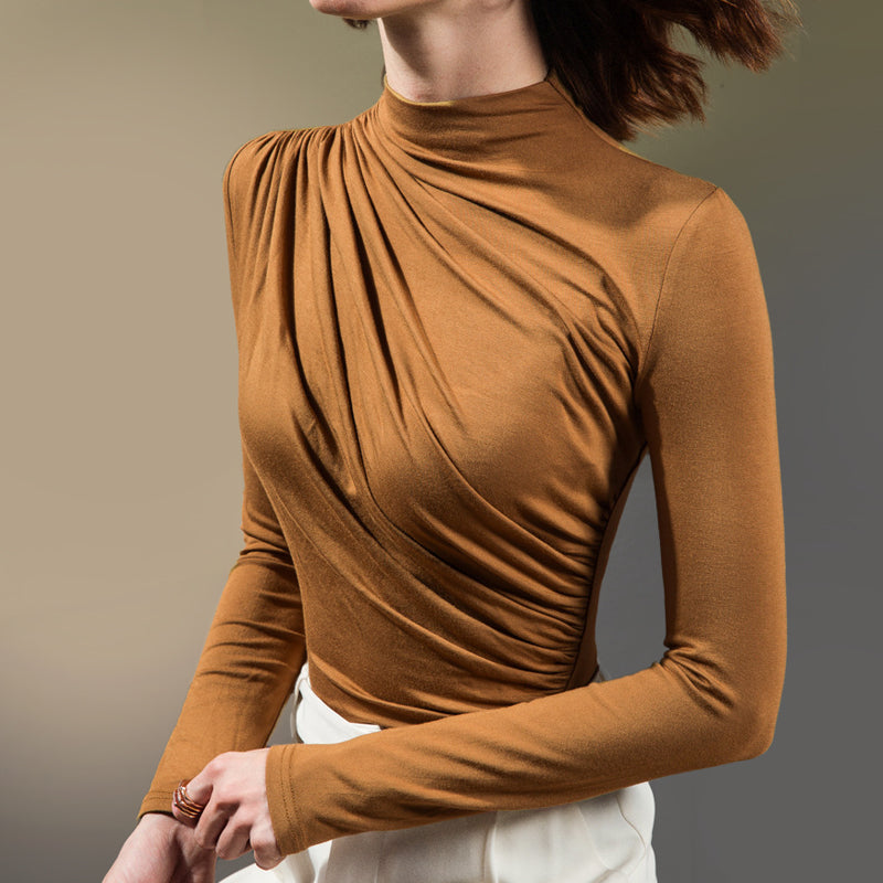 Katya - stylish long sleeve turtleneck top