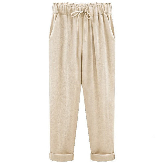 Aubrey - summer trousers for women with elastic waist