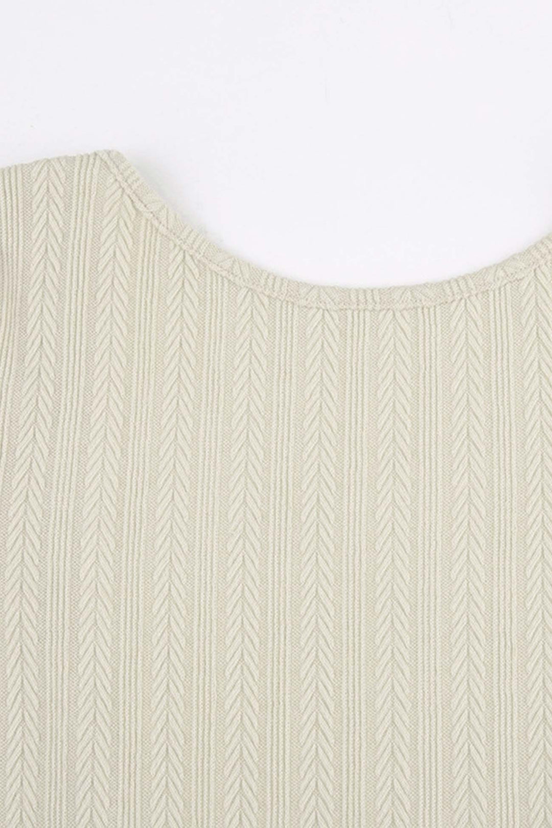 Xiomara - long flared sleeve backless cable knit dress