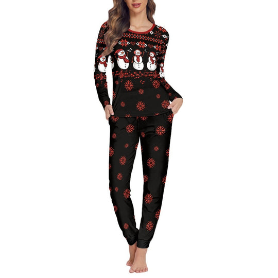 Women's snowman Christmas pajama set