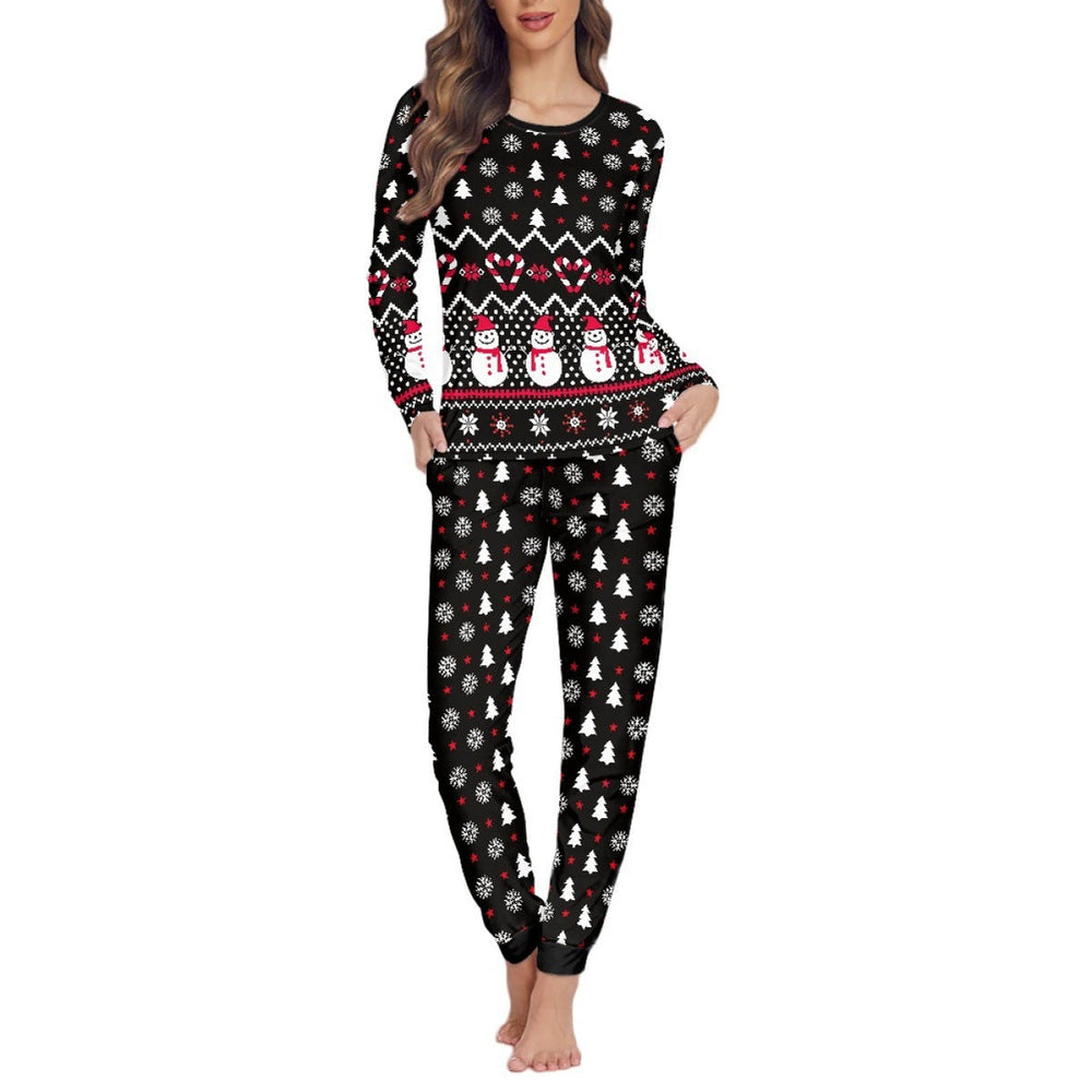 Women's snowman Christmas pajama set