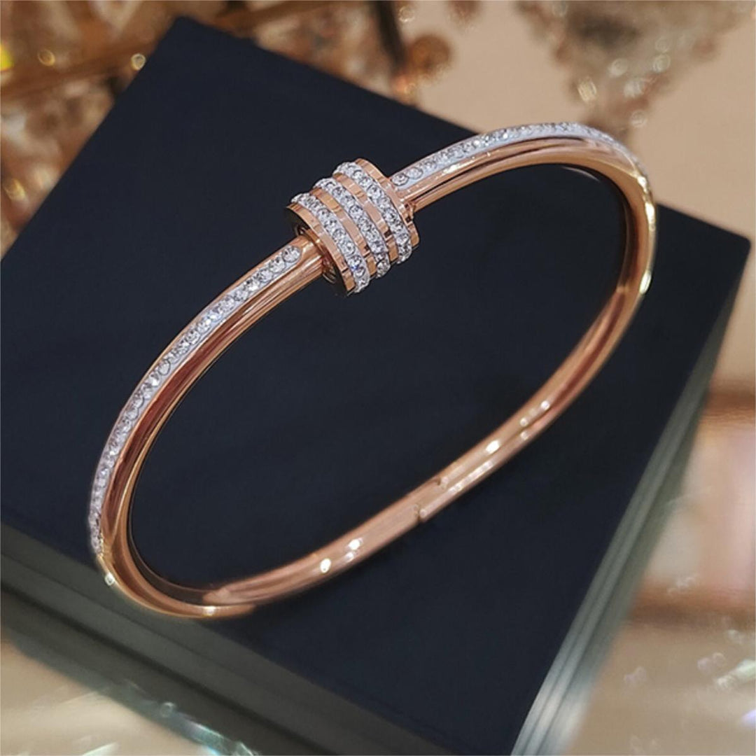 Giuseppia - diamond waist plated bangles