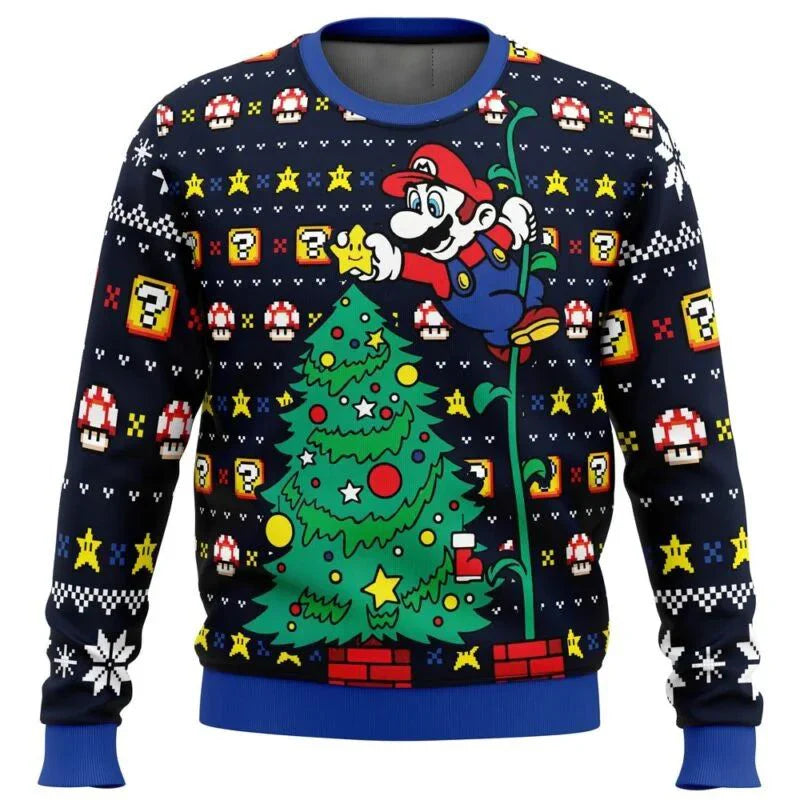 Unisex retro gaming holiday sweater