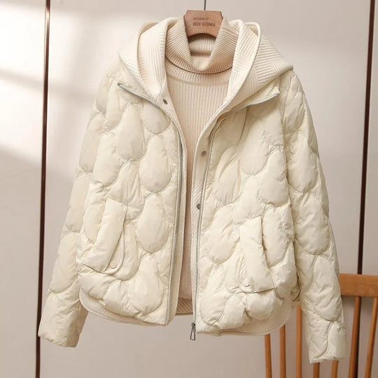 Felicity - loose hooded quilted women's jacket