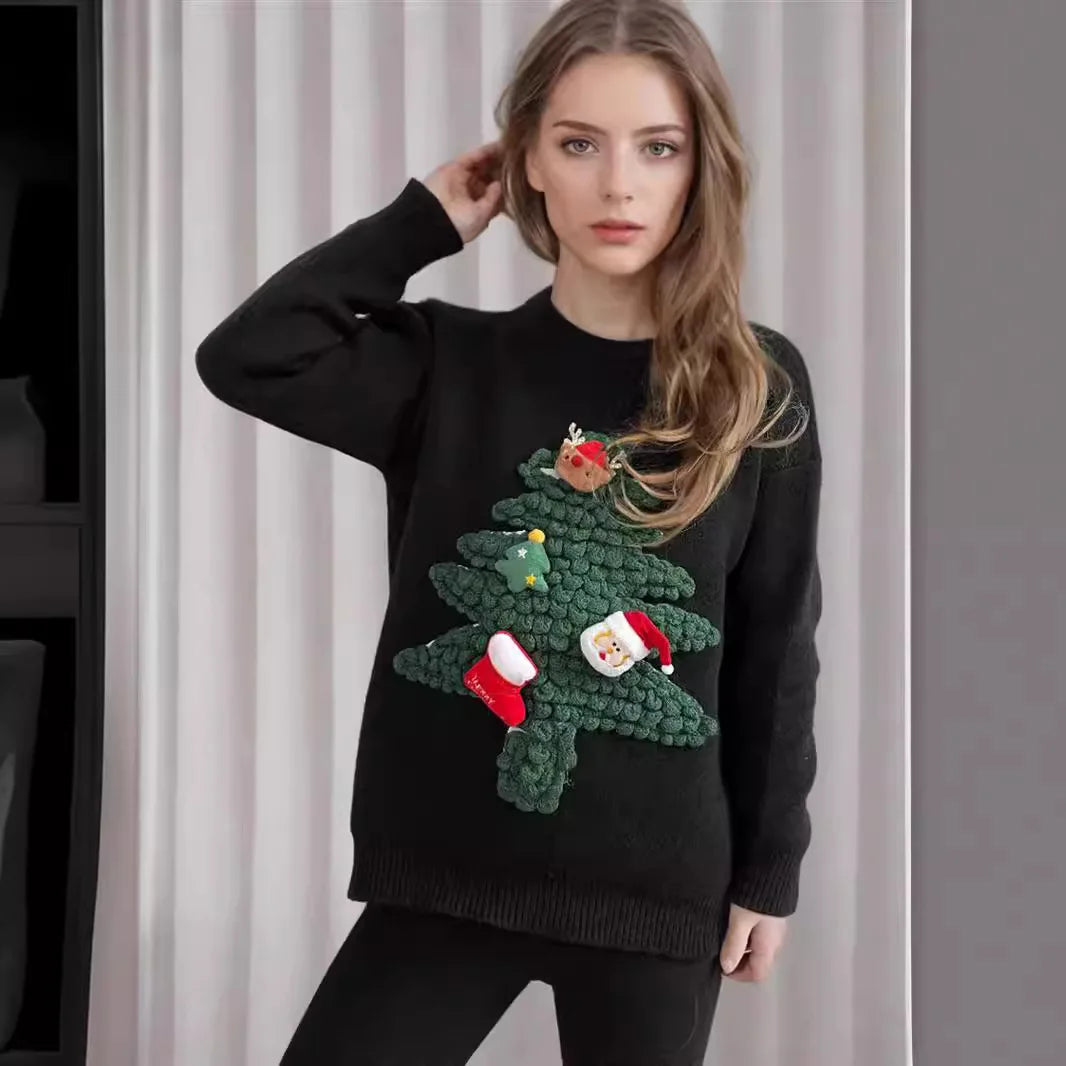 Women's Christmas tree holiday sweater