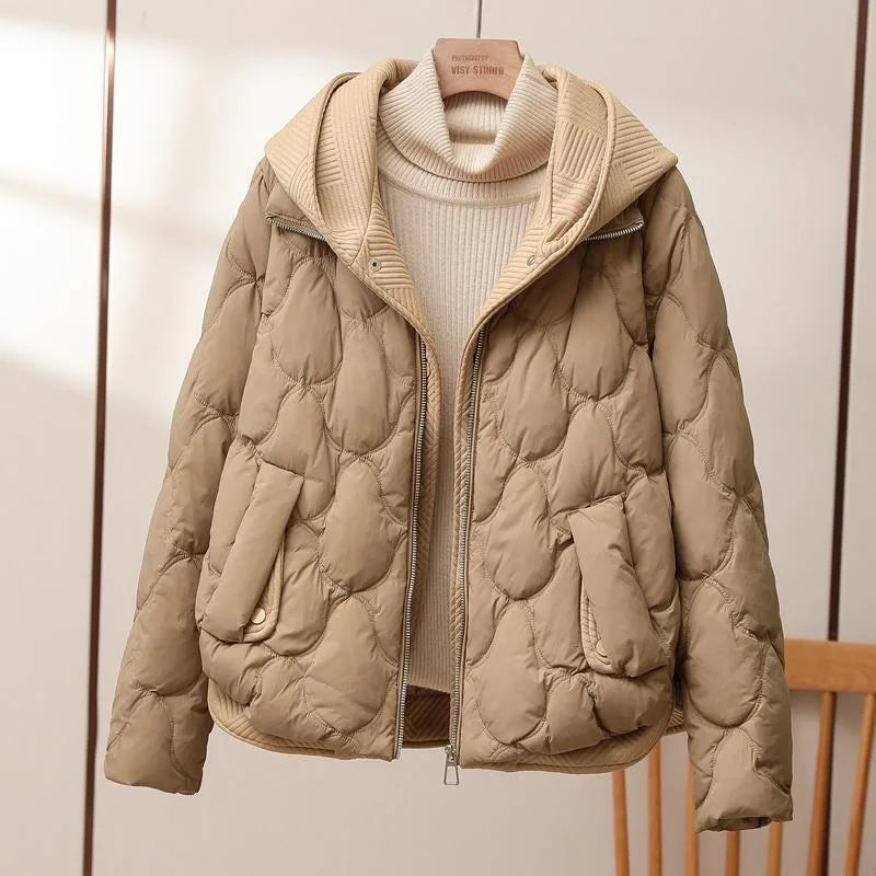 Felicity - loose hooded quilted women's jacket