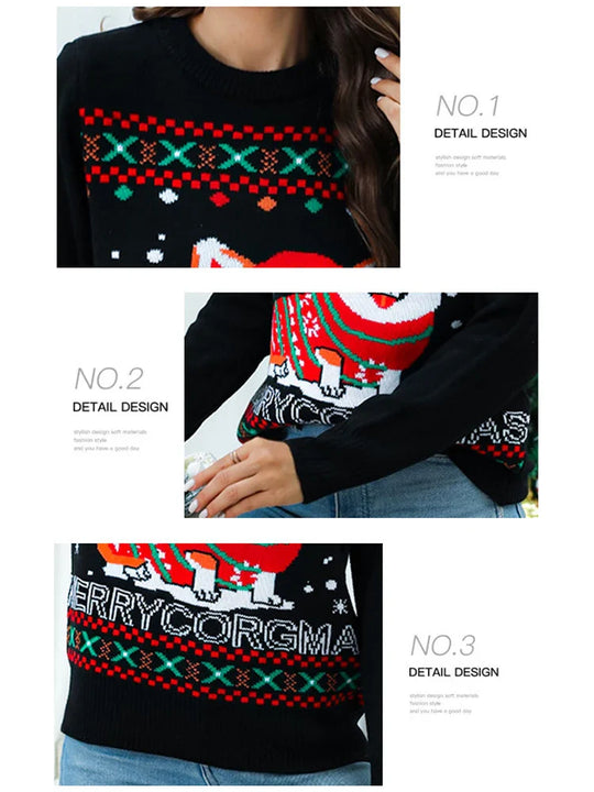 Women's corgi Christmas sweater