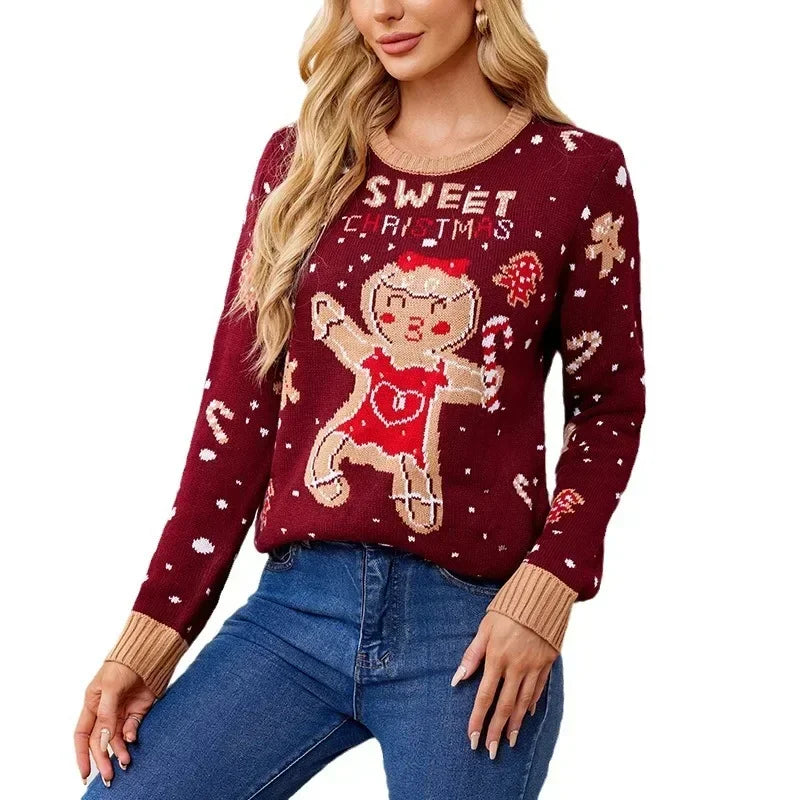 Sweet Christmas gingerbread holiday sweater