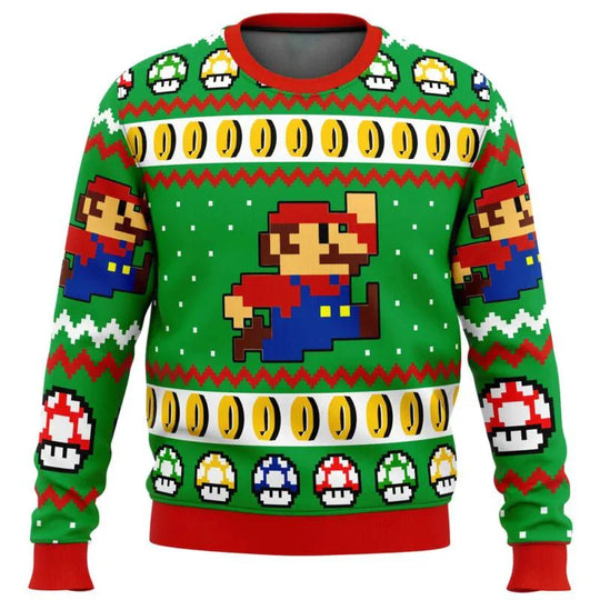 Unisex retro gaming holiday sweater