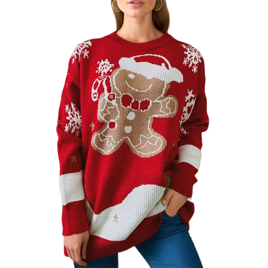 Cheerful Christmas gingerbread sweater