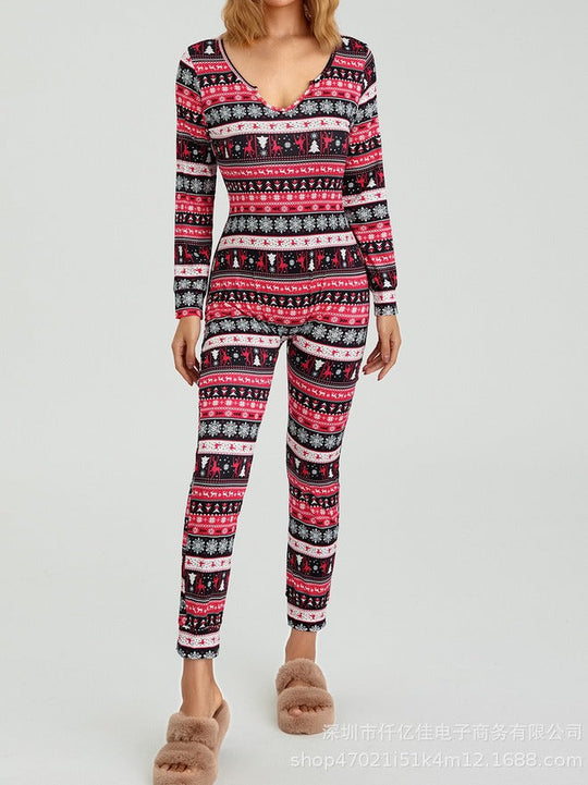 Women's Christmas onesie pajamas